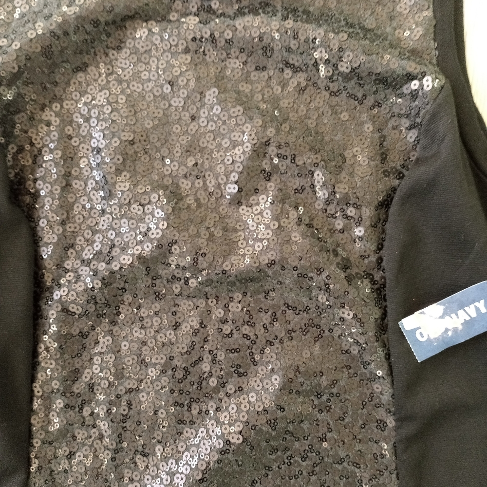 Old Navy Black Sleeveless Dress With Sequin - Picture 5 of 6